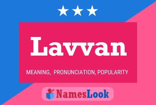 Lavvan Name Poster