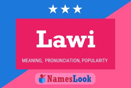 Lawi Name Poster