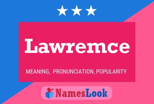 Lawremce Name Poster