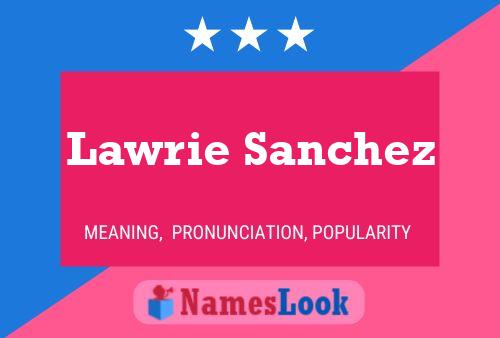 Lawrie Sanchez Name Poster