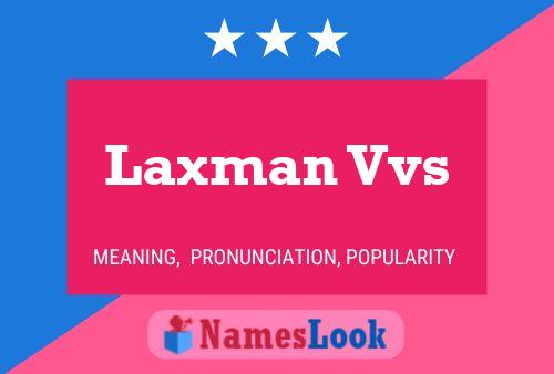 Laxman Vvs Name Poster