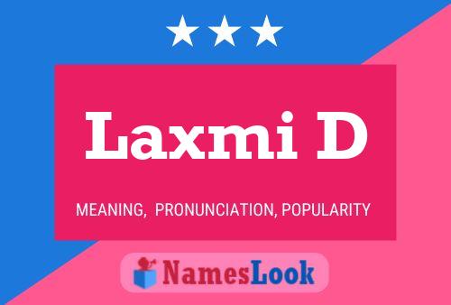 Laxmi D Name Poster