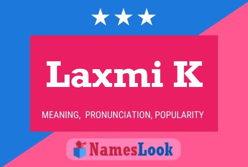 Laxmi K Name Poster