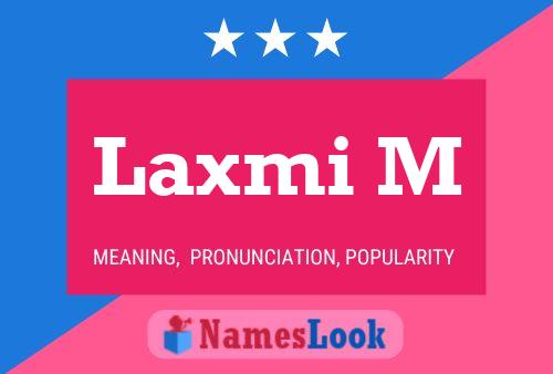 Laxmi M Name Poster