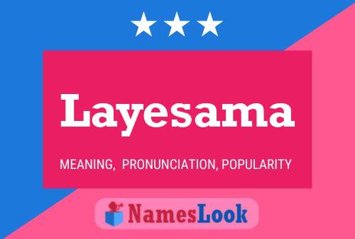 Layesama Name Poster