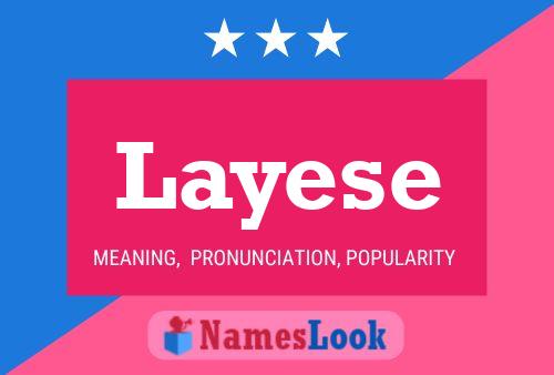 Layese Name Poster