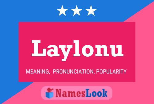 Laylonu Name Poster