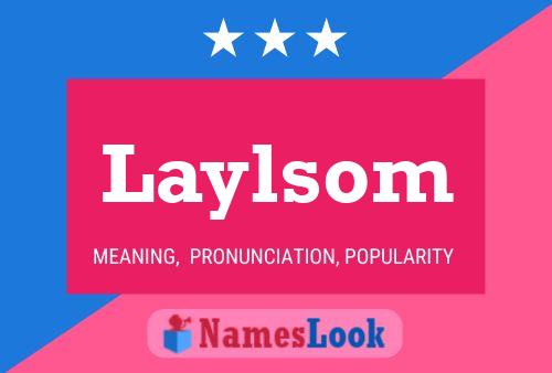 Laylsom Name Poster