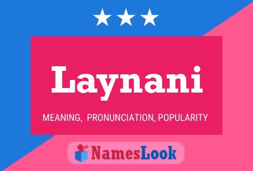 Laynani Name Poster