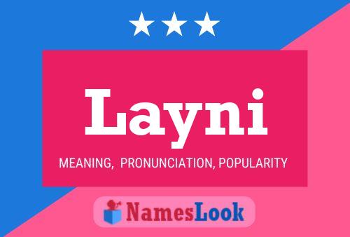 Layni Name Poster