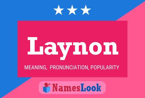 Laynon Name Poster