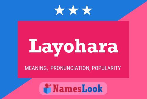 Layohara Name Poster