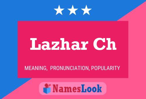 Lazhar Ch Name Poster