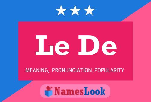 Le De Name Poster