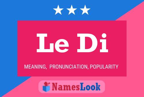 Le Di Name Poster