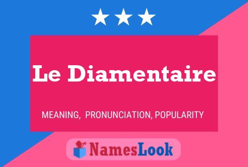 Le Diamentaire Name Poster