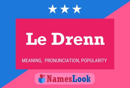 Le Drenn Name Poster