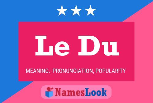 Le Du Name Poster