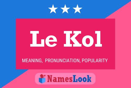 Le Kol Name Poster