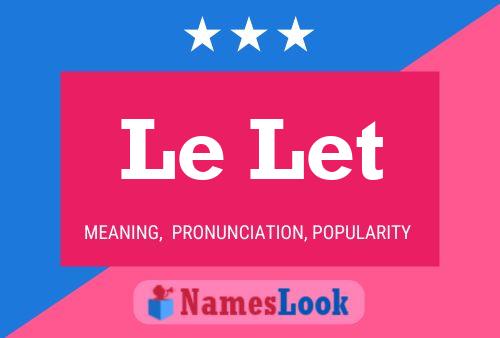 Le Let Name Poster