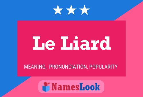 Le Liard Name Poster