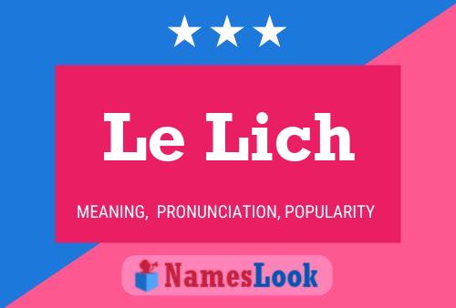 Le Lich Name Poster