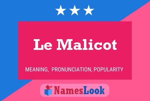 Le Malicot Name Poster