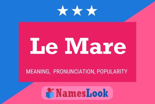 Le Mare Name Poster