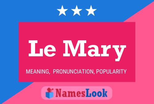 Le Mary Name Poster