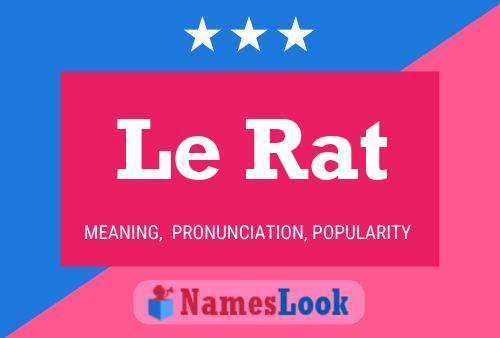 Le Rat Name Poster