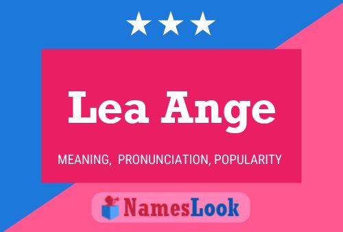 Lea Ange Name Poster