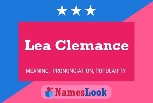 Lea Clemance Name Poster