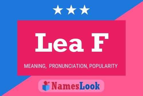 Lea F Name Poster