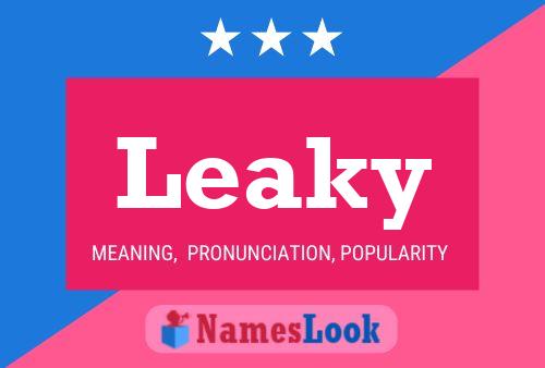 Leaky Name Poster