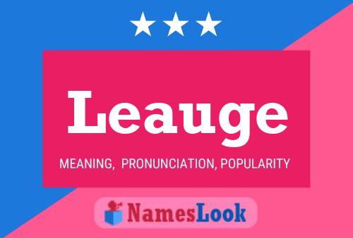 Leauge Name Poster