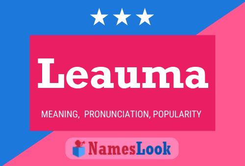 Leauma Name Poster