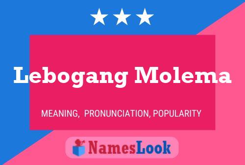 Lebogang Molema Name Poster