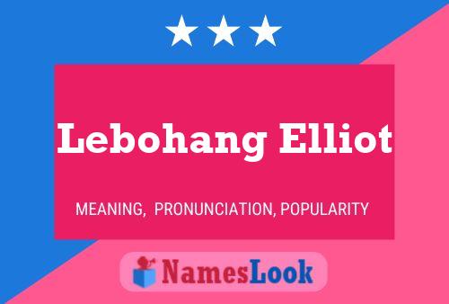 Lebohang Elliot Name Poster