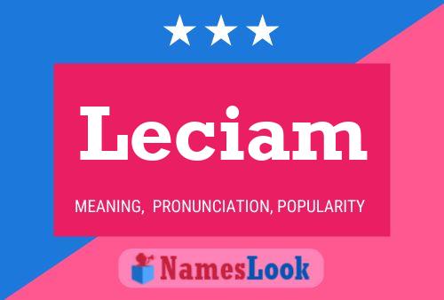 Leciam Name Poster