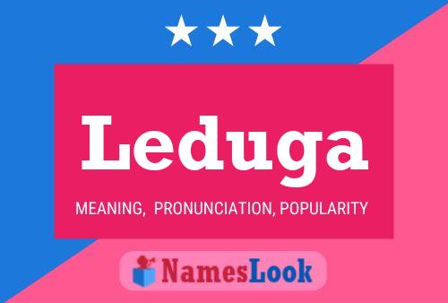 Leduga Name Poster