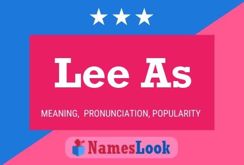 Lee As Name Poster