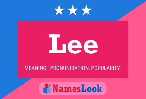 Lee Name Poster