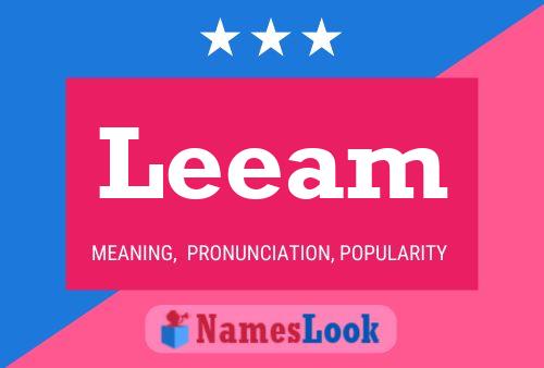 Leeam Name Poster