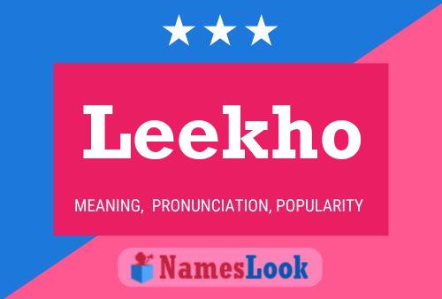 Leekho Name Poster