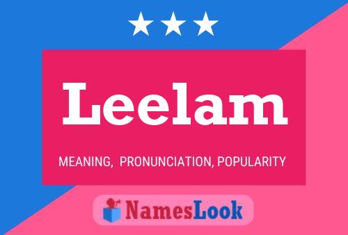 Leelam Name Poster