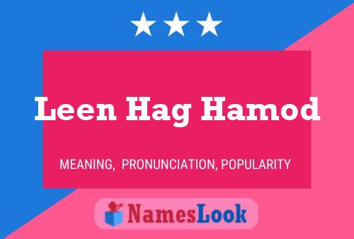 Leen Hag Hamod Name Poster