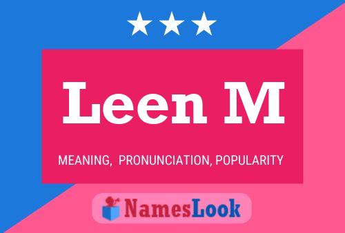 Leen M Name Poster