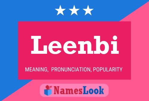 Leenbi Name Poster