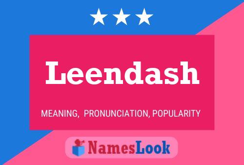 Leendash Name Poster