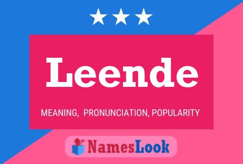 Leende Name Poster